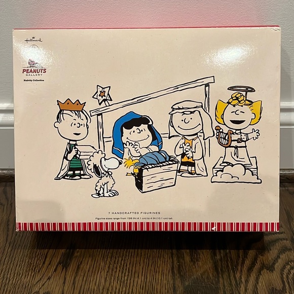 SUPER CUTE! 2012 Hallmark Peanuts Christmas Nativity 7 piece Collection Set NIB! - Picture 1 of 15